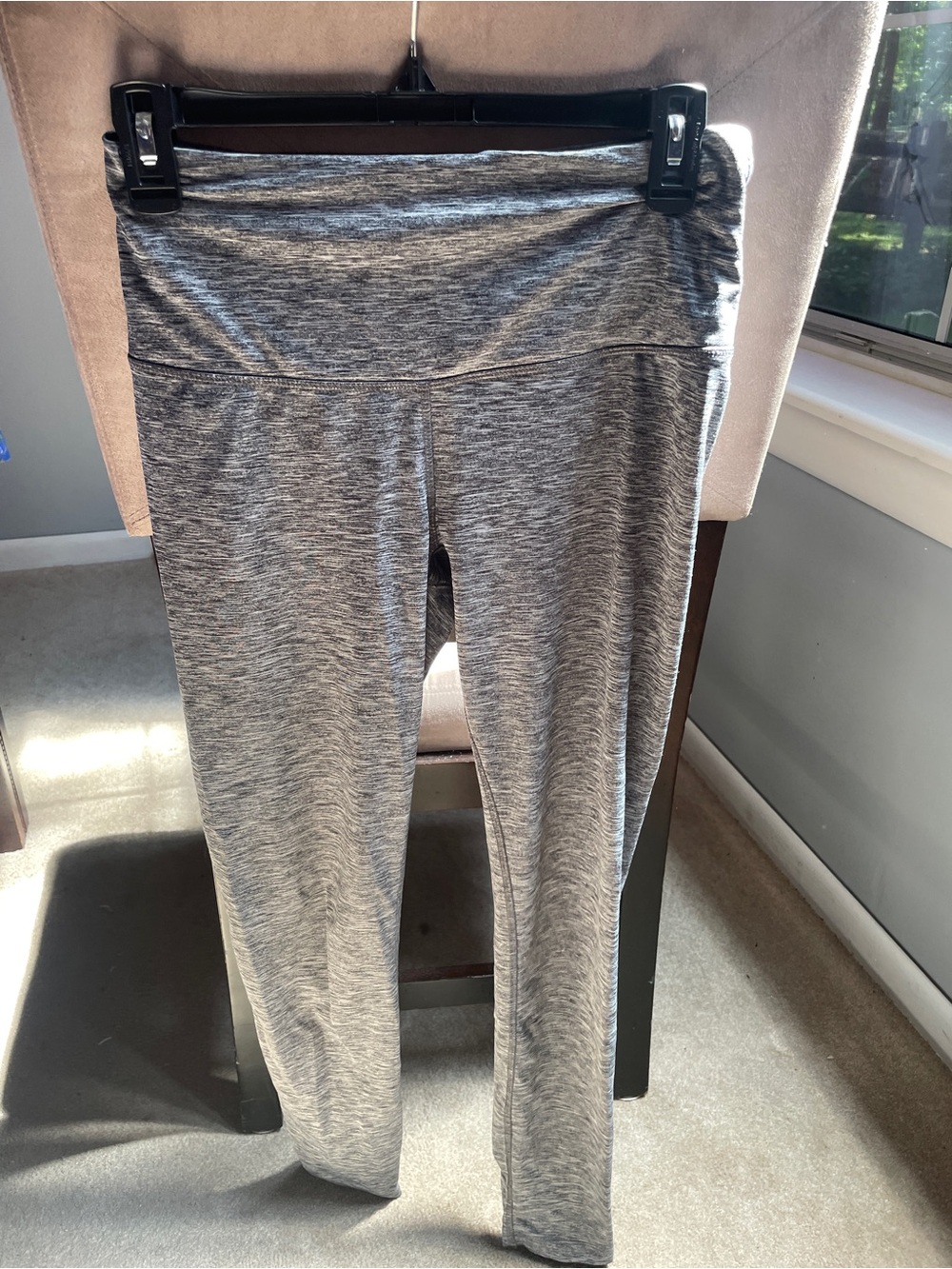 High-Waist Heather Gray Leggings - Women